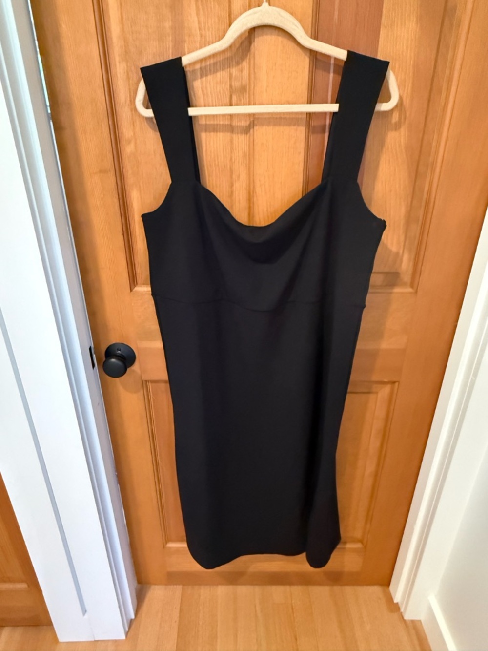 Eloquii Black Wide-Strap Midi Dress